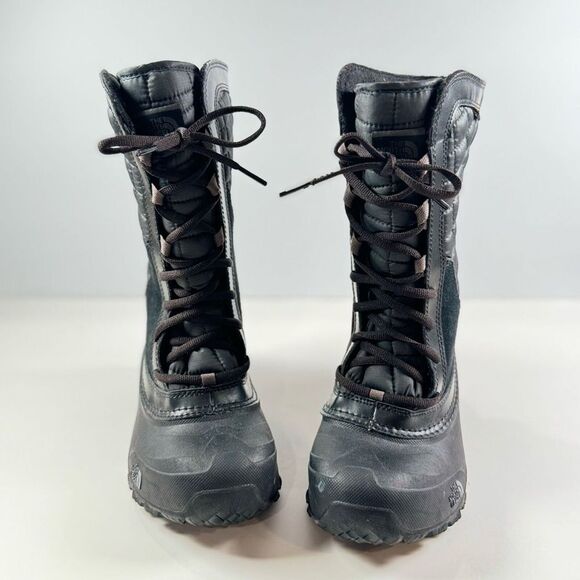 The North Face Kids Girls Boots Black Thermoball Shellista Quilted Winter US 3 - Picture 4 of 9